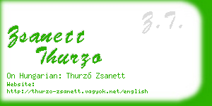 zsanett thurzo business card